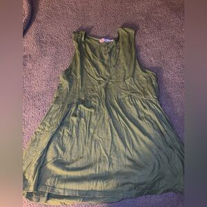 Free People Olive Green Mini Dress